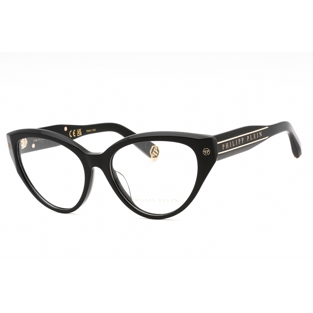 NWT PHILIPP PLEIN VPP052M 0700 Shiny Black Eyeglasses